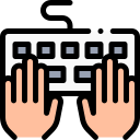 manos escribiendo en teclado